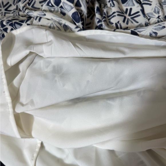 Sam Edelman Dress Size 6 Navy Blue &โ Cream Smocked Maxi Dress ๐๐ - Picture 10 of 11